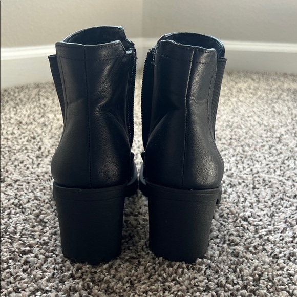 Sun + Stone Black Ankle Booties - Picture 2 of 6